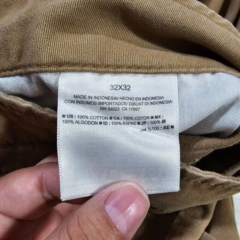 Mens Old Navy Khaki Pant Bundle 32x32 Casual Cotton Straight Bottoms - Picture 6 of 16